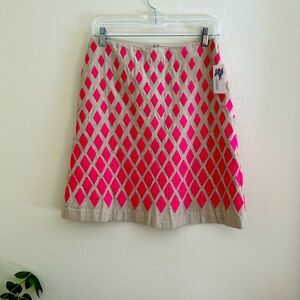 Biden embroidered skirt